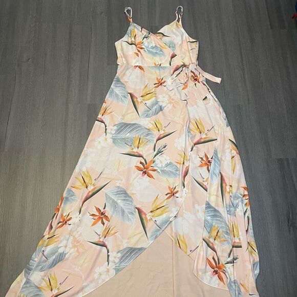 Show Me Your MuMu Mariah Wrap Gown in Paradise Tropical Floral Size XXXL 3X - Picture 1 of 12